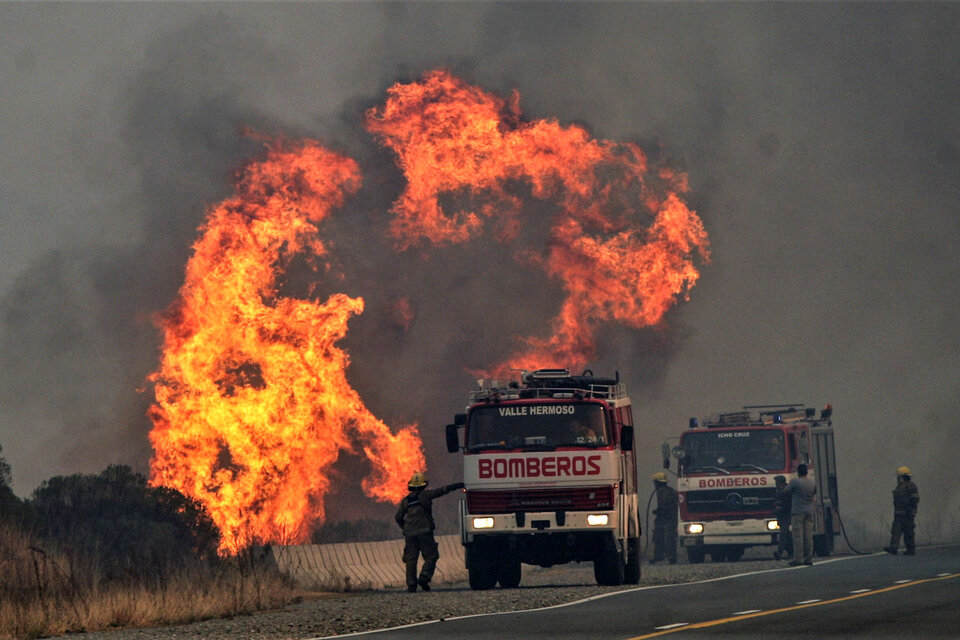 Incendios en Córdoba. (Fuente: NA)