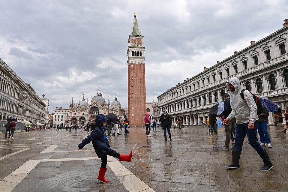 Día histórico en Venecia: el sistema de diques impidió que haya inundaciones (Fuente: AFP)