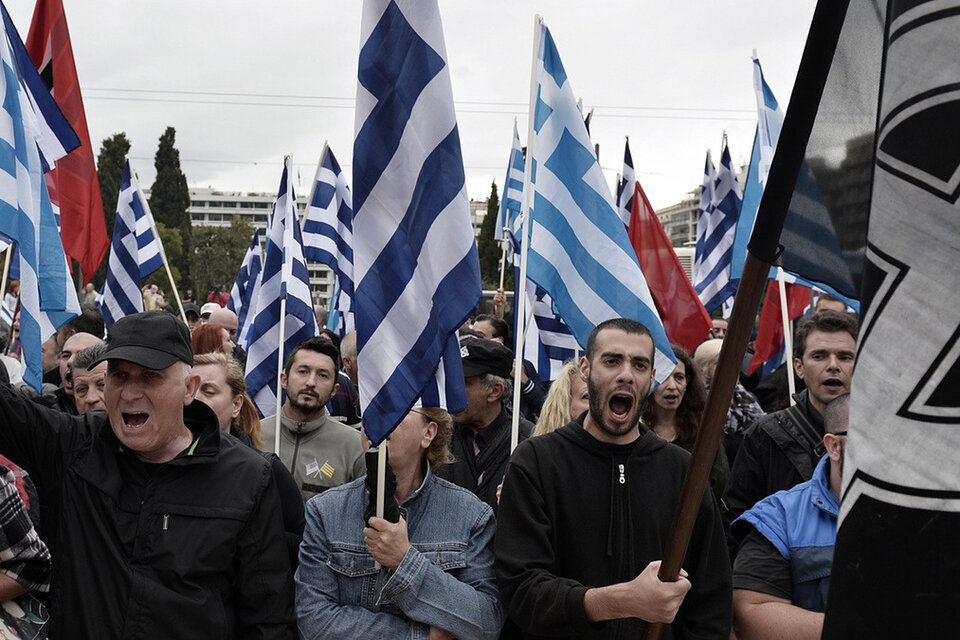 En 2012 los representantes de Amanecer Dorado ingresaron al Parlamento griego por primera vez. (Fuente: AFP)