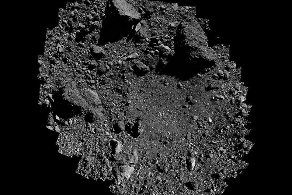 Una foto del asteroide Bennu tomada por la sonda OSIRIS-REx de la NASA. (Fuente: NASA/Goddard/University of Arizona)