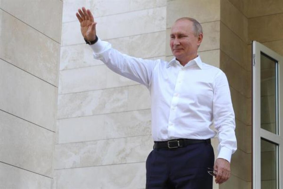 Vladimir Putin anunció la nueva vacuna.  (Fuente: EFE)