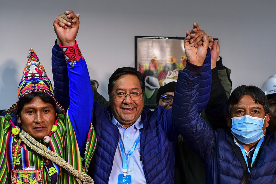 "Vamos a trabajar para todos los bolivianos", prometió Arce (Fuente: AFP)