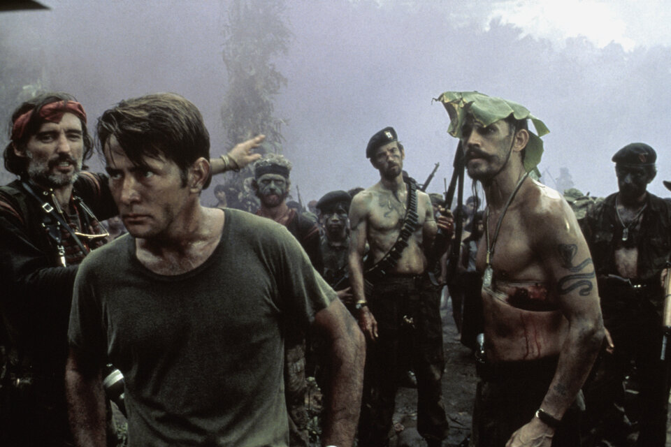 Dennis Hopper, Martin Sheen y Frederic Forrest en "Apocalypse Now".