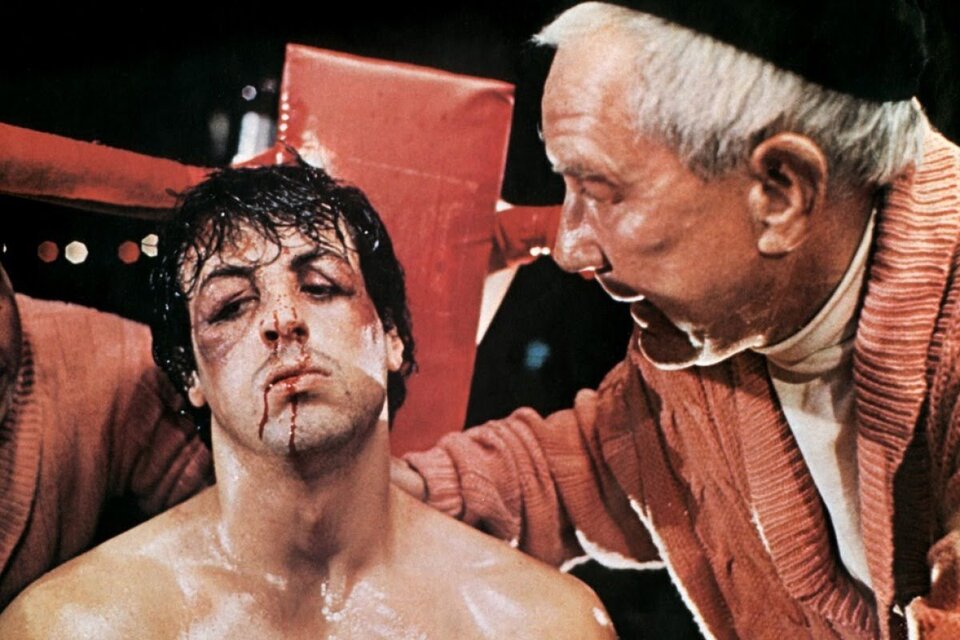 Stallone en la primera "Rocky", ganadora del Oscar a la mejor película.