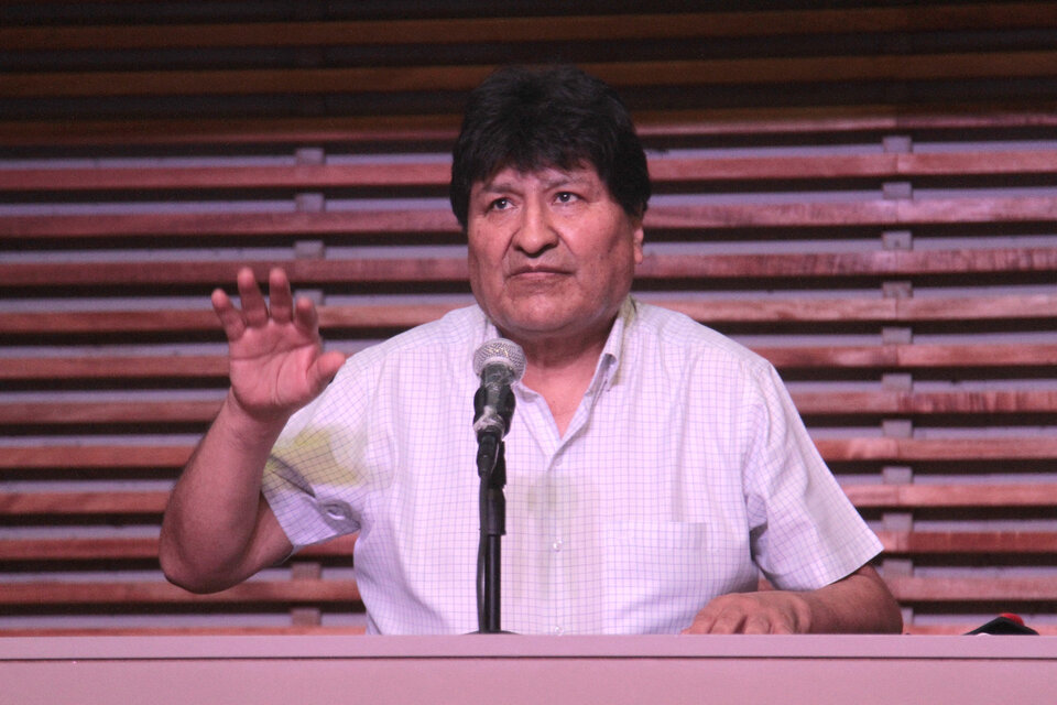 El depuesto presidente de Bolivia Evo Morales anunció que denunciará al secretario General de la Organización de Estados Americanos (OEA), Luis Almagro. (Fuente: Bernardino Avila)