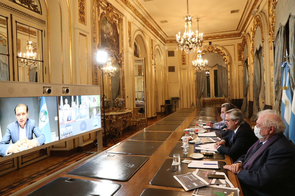 Alberto Fernández mantuvo un zoom con los gobernadores más complicados.