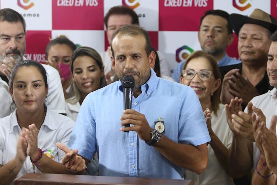 El excandidato a la presidencia Luis Fernando Camacho encabezó las protestas que derivaron en un golpe de Estado contra Morales. (Fuente: EFE)