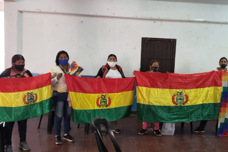 Mujeres de la organización Bartolina Sisa en Salta