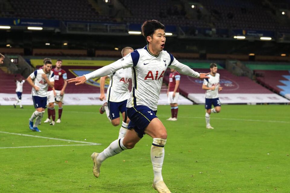 Son Heung-Min, goleador de la Premier con 8 tantos. (Fuente: EFE)