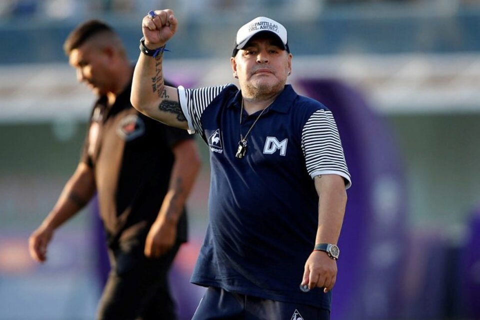 Diego Maradona, DT del Lobo. (Fuente: EFE)