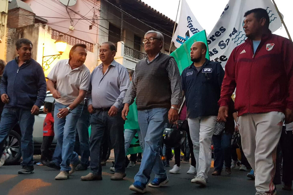 Pedro Serrudo encabeza una marcha de UTM del año pasado