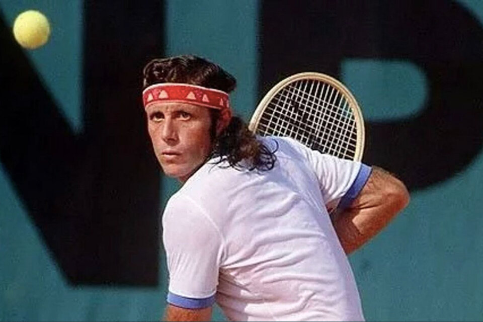 Guillermo Vilas, leyenda del tenis argentino.