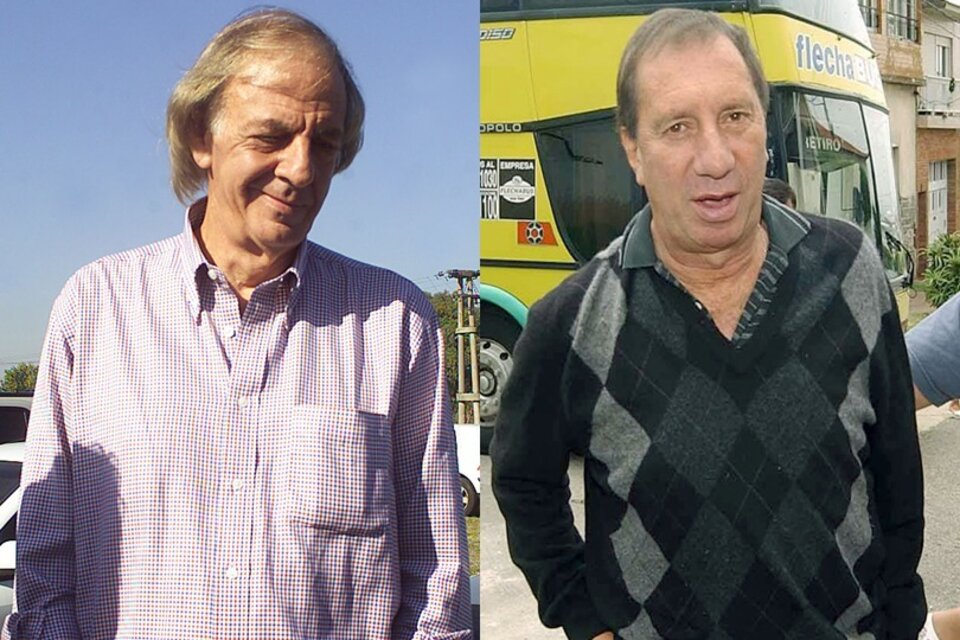César Luis Menotti y Carlos Salvador Bilardo, ex entrenadores de la Selección y campeones del mundo en 1978 y 1986, respectivamente.