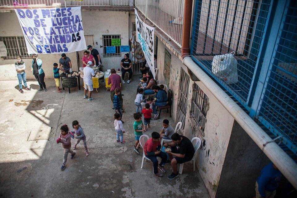 Una jueza porteña ordenó el desalojo del "Hotelito" del Barrio Mugica (Fuente: Adrián Pérez)