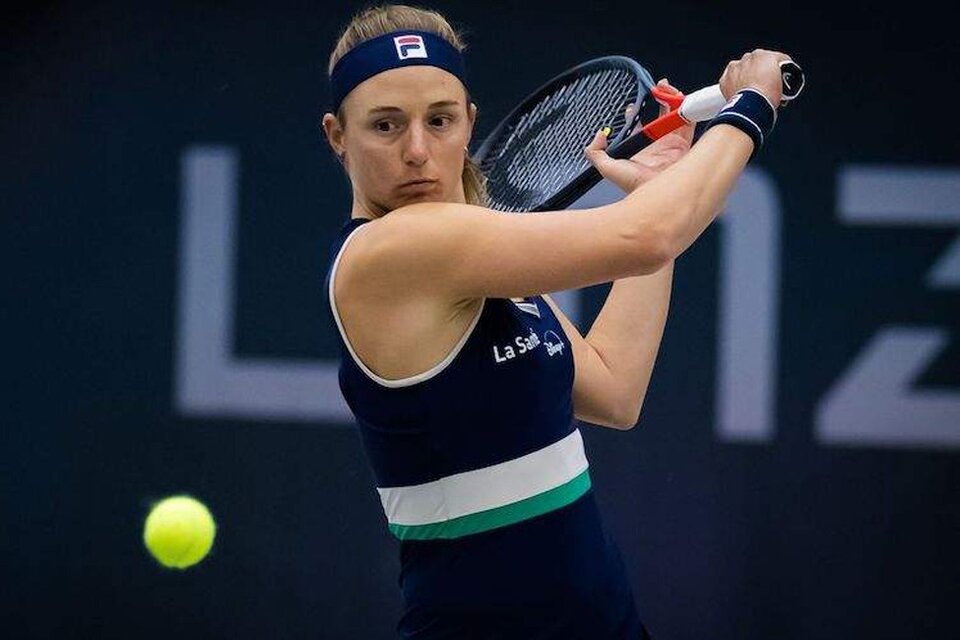 Nadia Podoroska ganó su primer partido tras haber llegado a la semifinal de Roland Garros. (Fuente: @WTALinz)