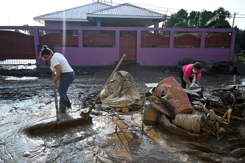 Honduras tras el paso del huracán Eta. (Fuente: AFP)