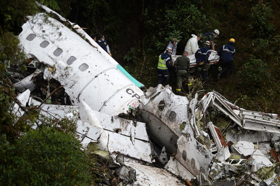 En 2016 un accidente de aviación conmociona al mundo. Muere casi la totalidad del plantel de Chapecoense, el equipo brasileño que se disponía a jugar la final de la Copa Sudamericana con Atlético Nacional de Medellín. (Fuente: AFP)