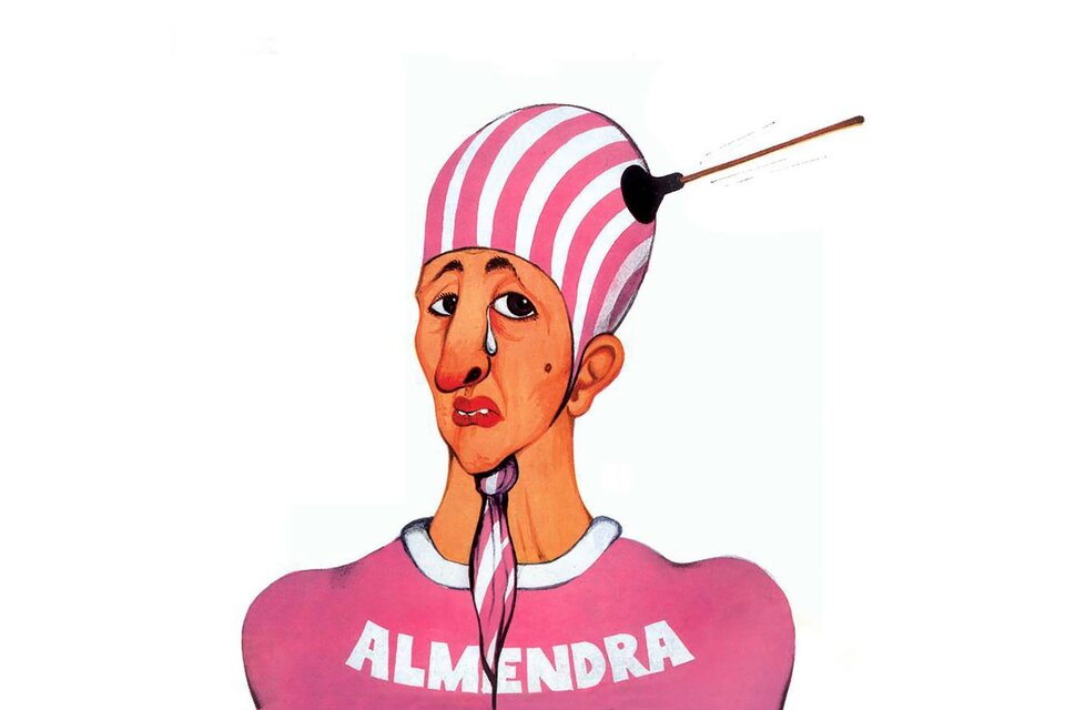 En 1969 sale a la venta el primer LP de Almendra. Titulado con el nombre de la banda, es considerado uno de los discos más relevantes del rock argentino en toda su historia.  (Fuente: AFP)