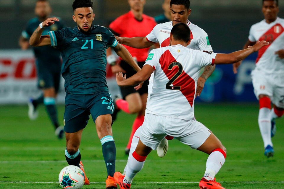 Nico González, gran aparición en los últimos dos partidos de la Selección. (Fuente: AFP)