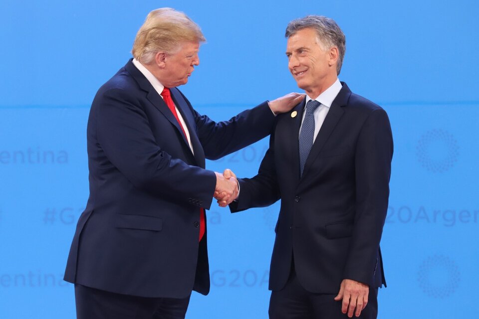 Mauricio Macri y Donald Trump, en un encuentro del G-20.