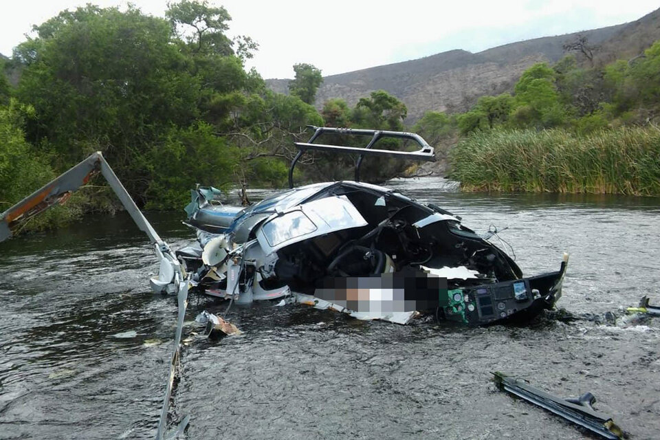 La investigación sobre la caída del helicóptero donde viajaba Jorge Brito. (Fuente: NA)