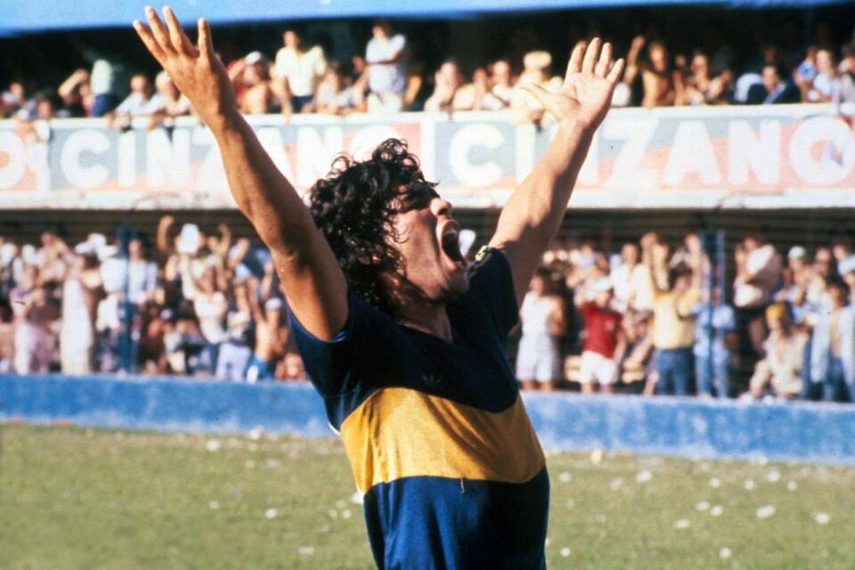 Diego Maradona, figura del Boca campeón del Metropolitano '81.