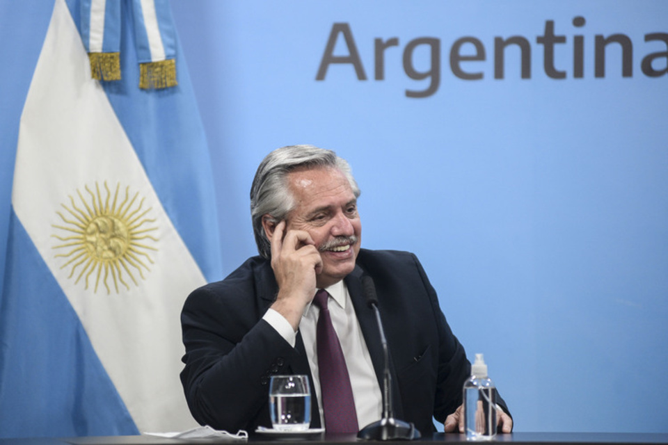 El Presidente habló en forma remota junto a otros líderes mundiales.
