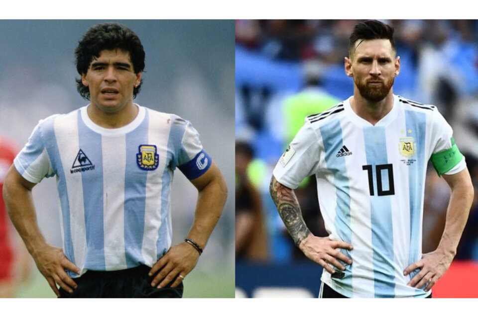 Maradona y Messi, en el once ideal de todos los tiempos (Fuente: EFE)