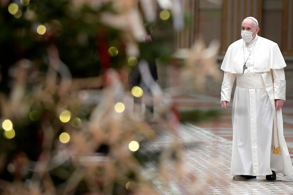 El Papa Francisco no habló desde la Plaza de San Pedro por las restricciones que impuso la pandemia.  (Fuente: AFP)