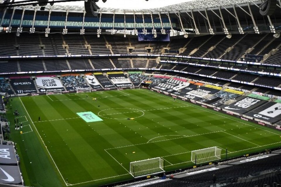 El estadio de Tottenham estaba listo para el encuentro ante el Fulham. (Fuente: Prensa Tottenham)