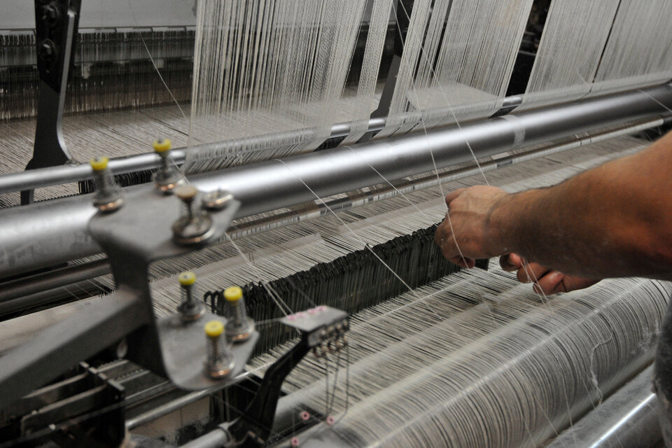 Textiles cayó 2,9 por ciento en 2020, pero por falta de insumos.  (Fuente: Sandra Cartasso)