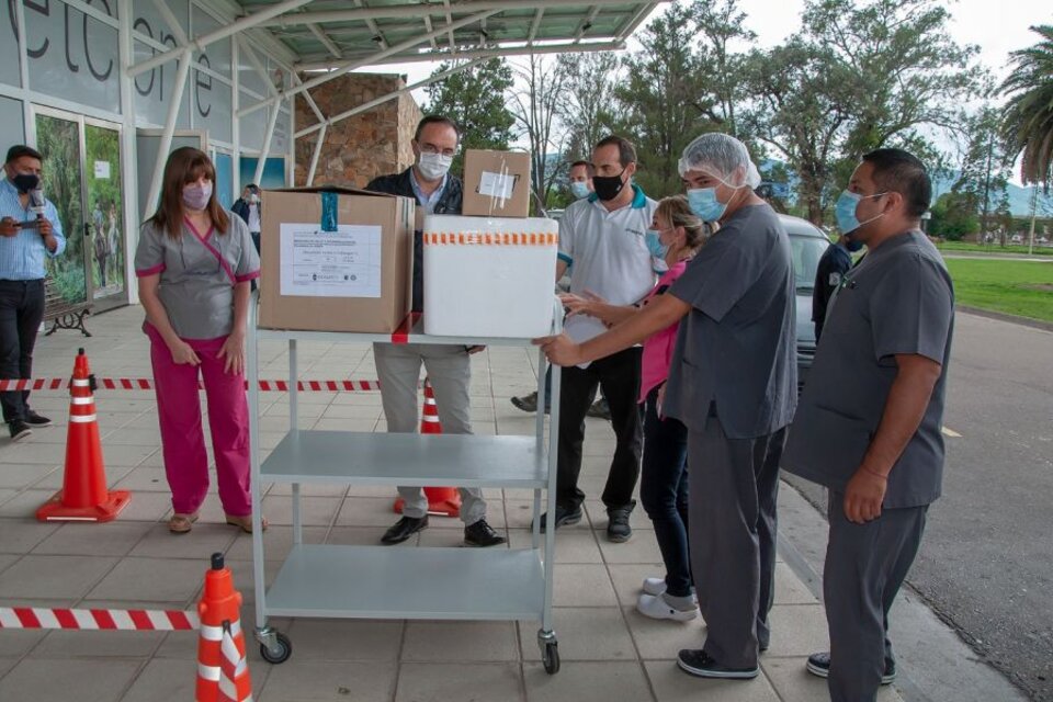La llegada de la segunda entrega de vacunas (Fuente: Gobierno de Salta)