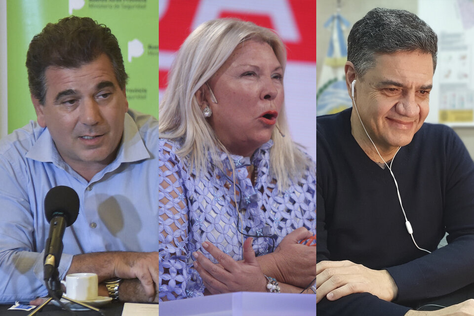Ritondo, Carrió y Jorge Macri, tres de los referentes de Juntos por el Cambio que buscan ser candidatos en el 2023.