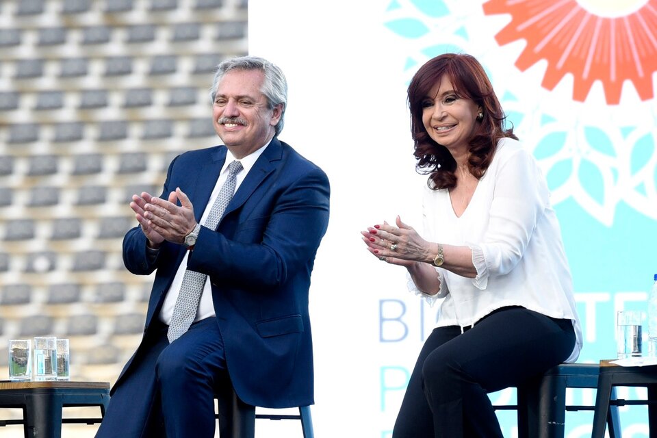 Alberto Fernández y Cristina Kirchner. (Fuente: NA)
