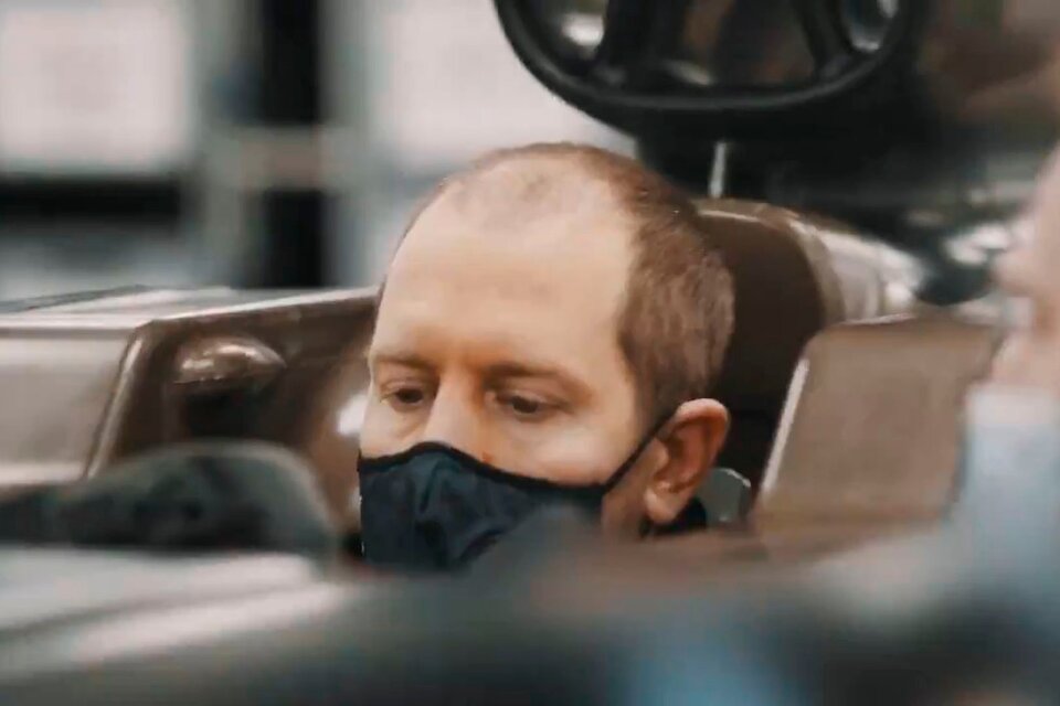 Una imagen de Vettel en su nuevo equipo. 