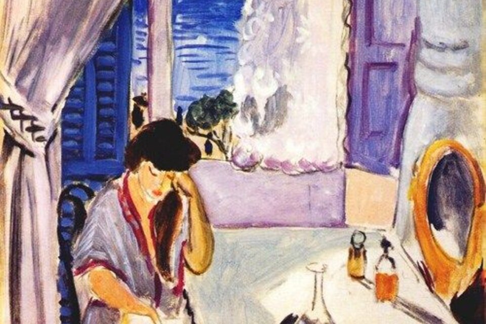 Woman Reading at a Dressing Table, Henri Matisse, 1919.