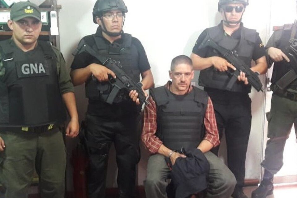 Walter Alberto Brauton Steimbach luego de ser detenido en La Paz y extraditado al país.