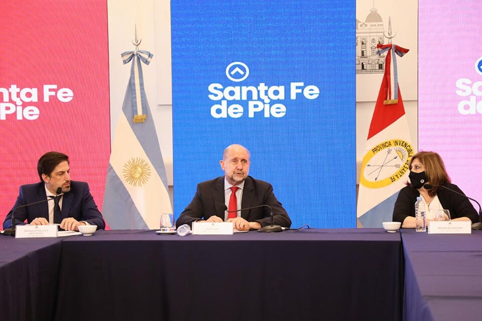El ministro Trotta, el gobernador Perotti y la ministra provincial Cantero. (Fuente: Prensa de Gobernación)