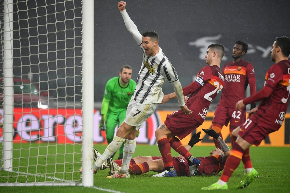 Cristiano Ronaldo abrió el marcador para el triunfo de juventus. (Fuente: AFP)