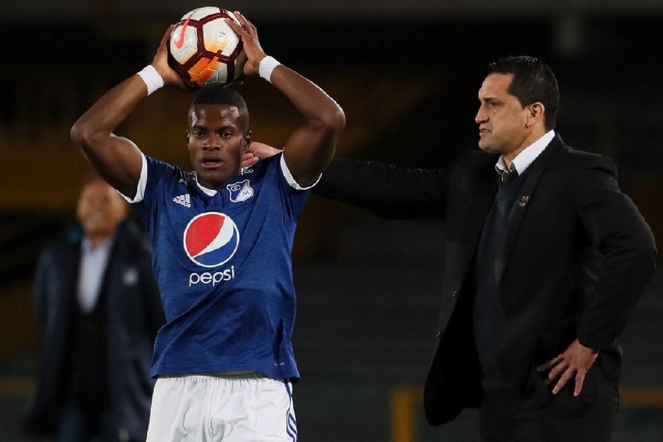 Andrés Román, con la camiseta de Millonarios. (Fuente: EFE)