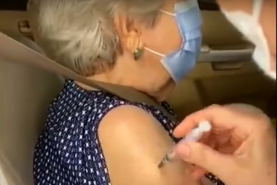 Captura de video de una de las damnificadas.