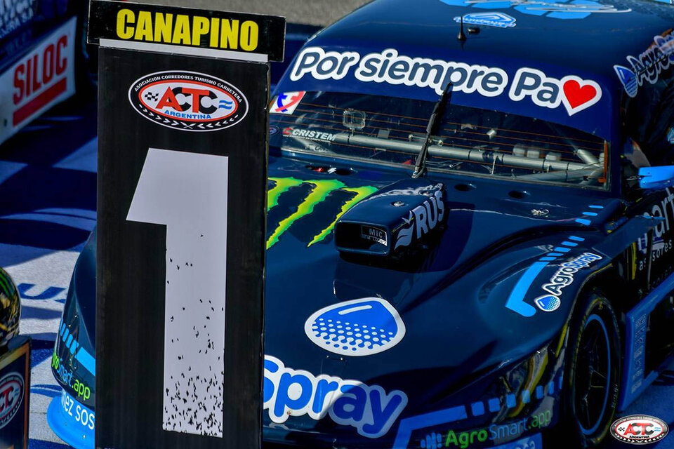 El Chevrolet de Agustín Canapino, partió desde la pole. (Fuente: Prensa ACTC)