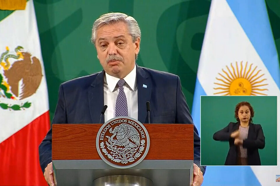 El presidente Alberto Fernández se encuentra de visita oficial en México.