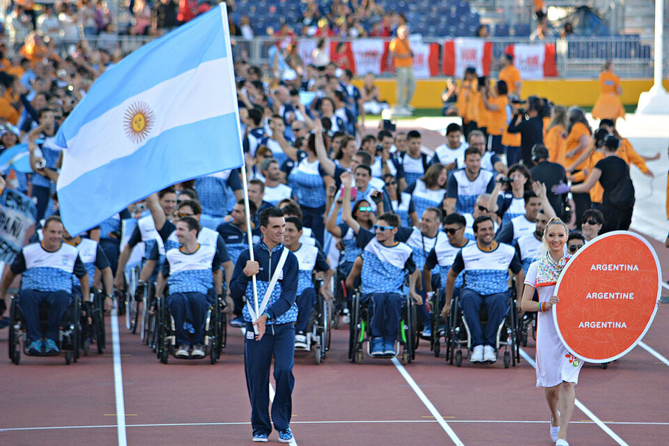 Delegación paralímpica de la Argentina en los Juegos de Río 2016.