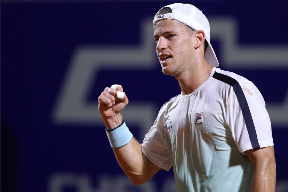 Puño apretado para Diego Schwartzman, quien fue muy superior a su rival.