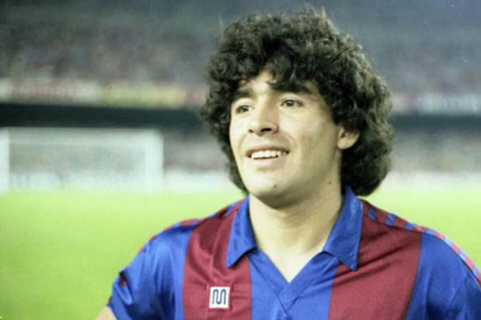 Diego Maradona, en su paso por el Barcelona entre 1982 y 1984. (Fuente: FC Barcelona)