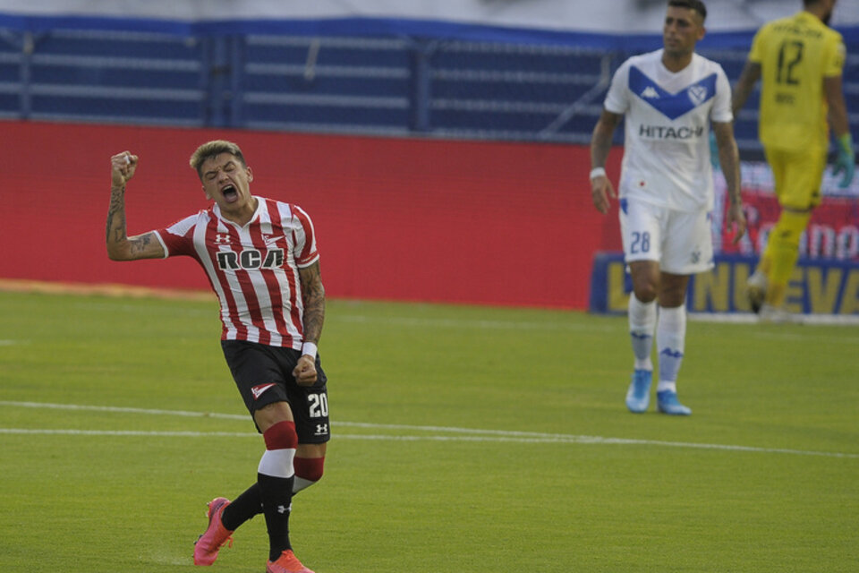 García, en un partido contra Vélez el año pasado.  (Fuente: NA)