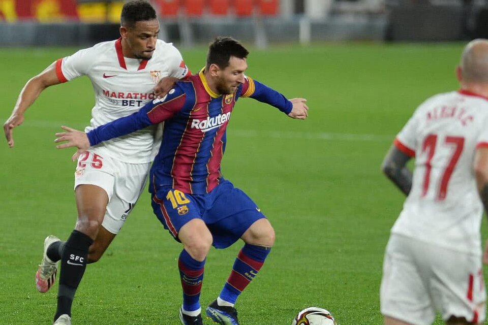 Messi, asistió en el primero y anotó el segundo de Barcelona. (Fuente: AFP)
