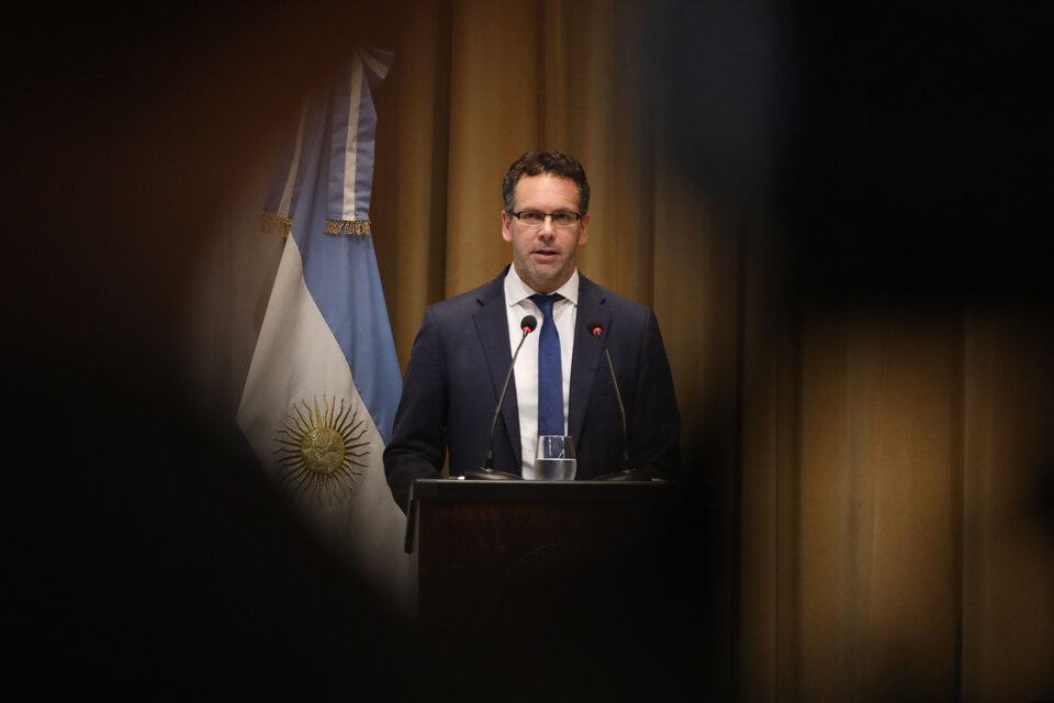 Guido Sandleris, ex titular del BCRA, durante el gobierno de Mauricio Macri. (Fuente: Joaquín Salguero)