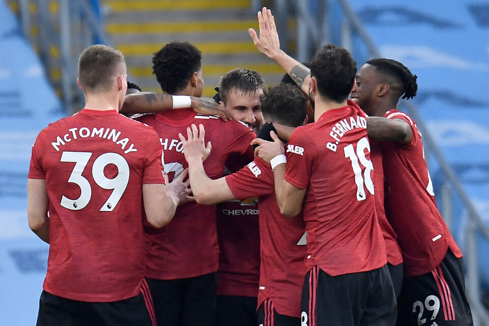 El equipo de Solksjaer logró un triunfazo en el clásico de Manchester. (Fuente: AFP)